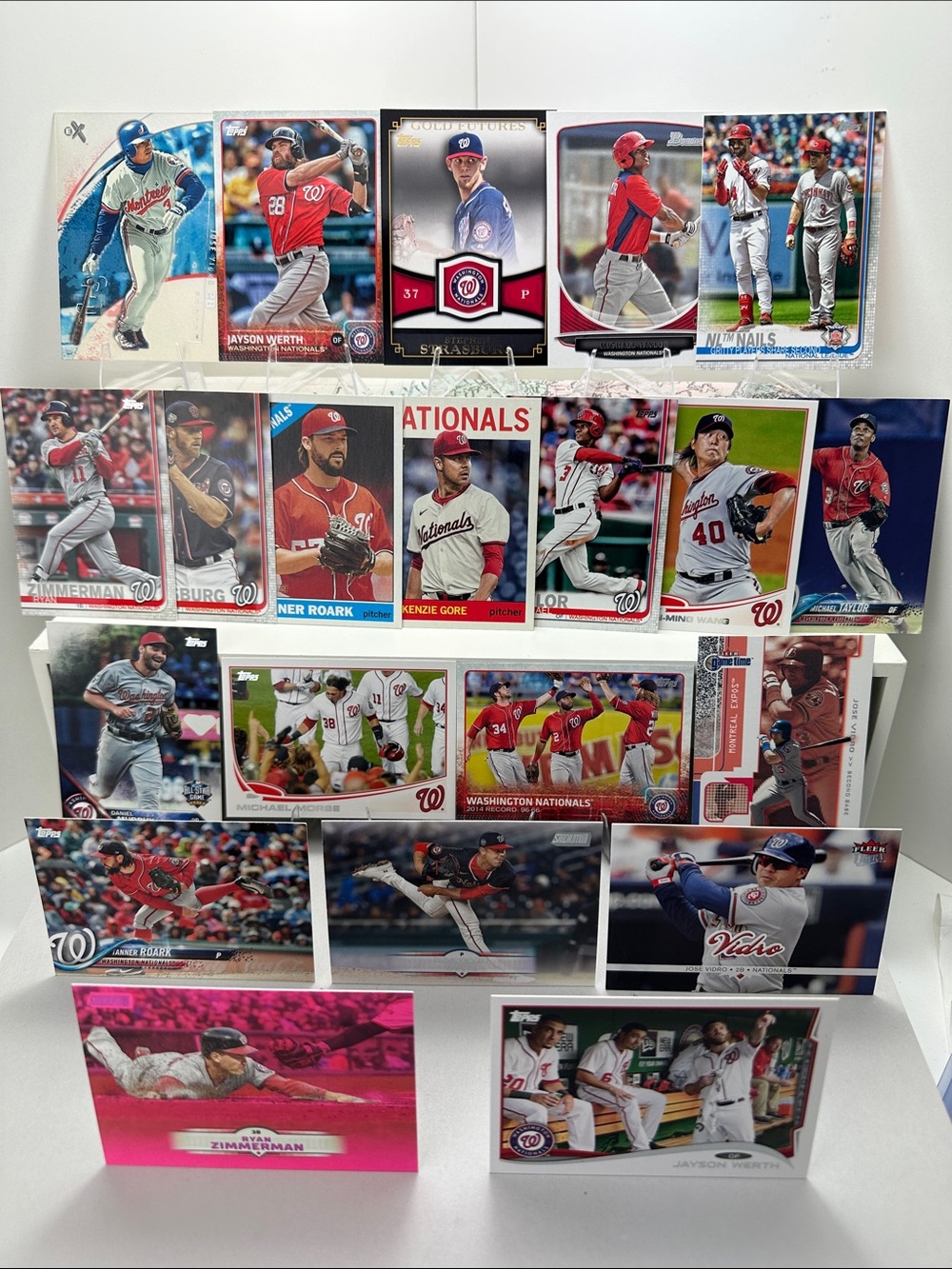 Jayson Werth Vidro/Strasburg Washington Nationals 2010’s era stars lot of 21
